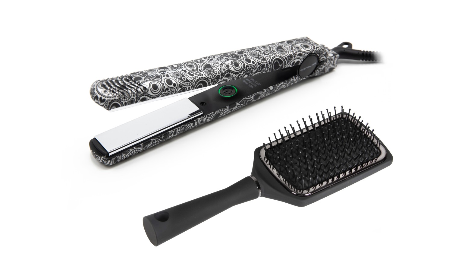 C-STYLE SILVER PAISLEY SOFT TOUCH + PADDLE