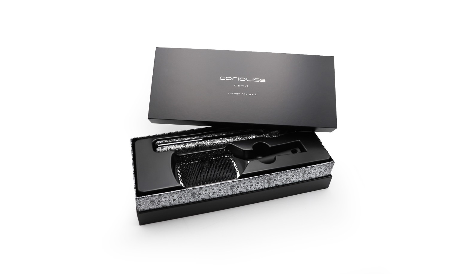C-STYLE SILVER PAISLEY SOFT TOUCH + PADDLE