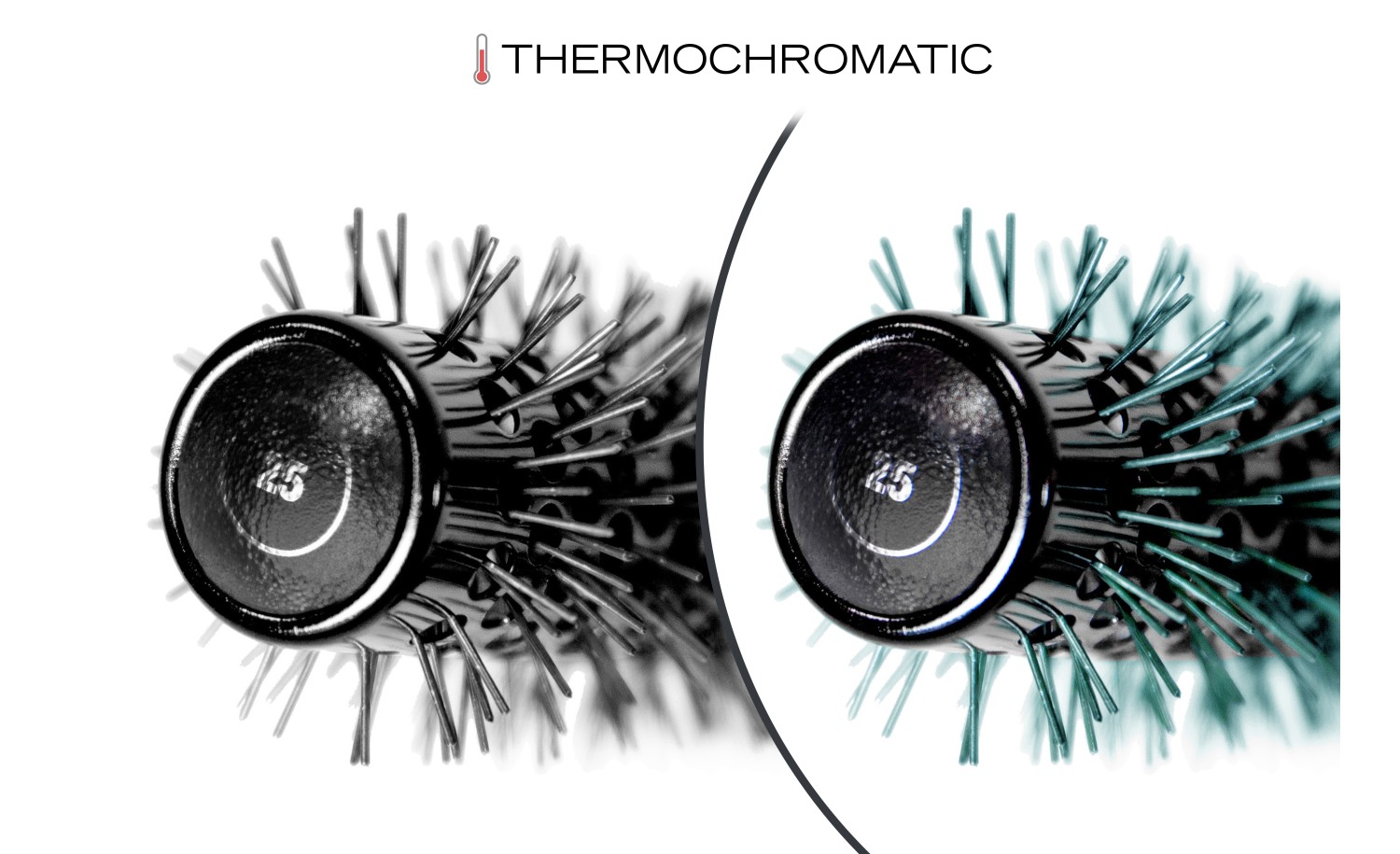 THE BRUSH TITANIUM BLACK GREEN 25 MM