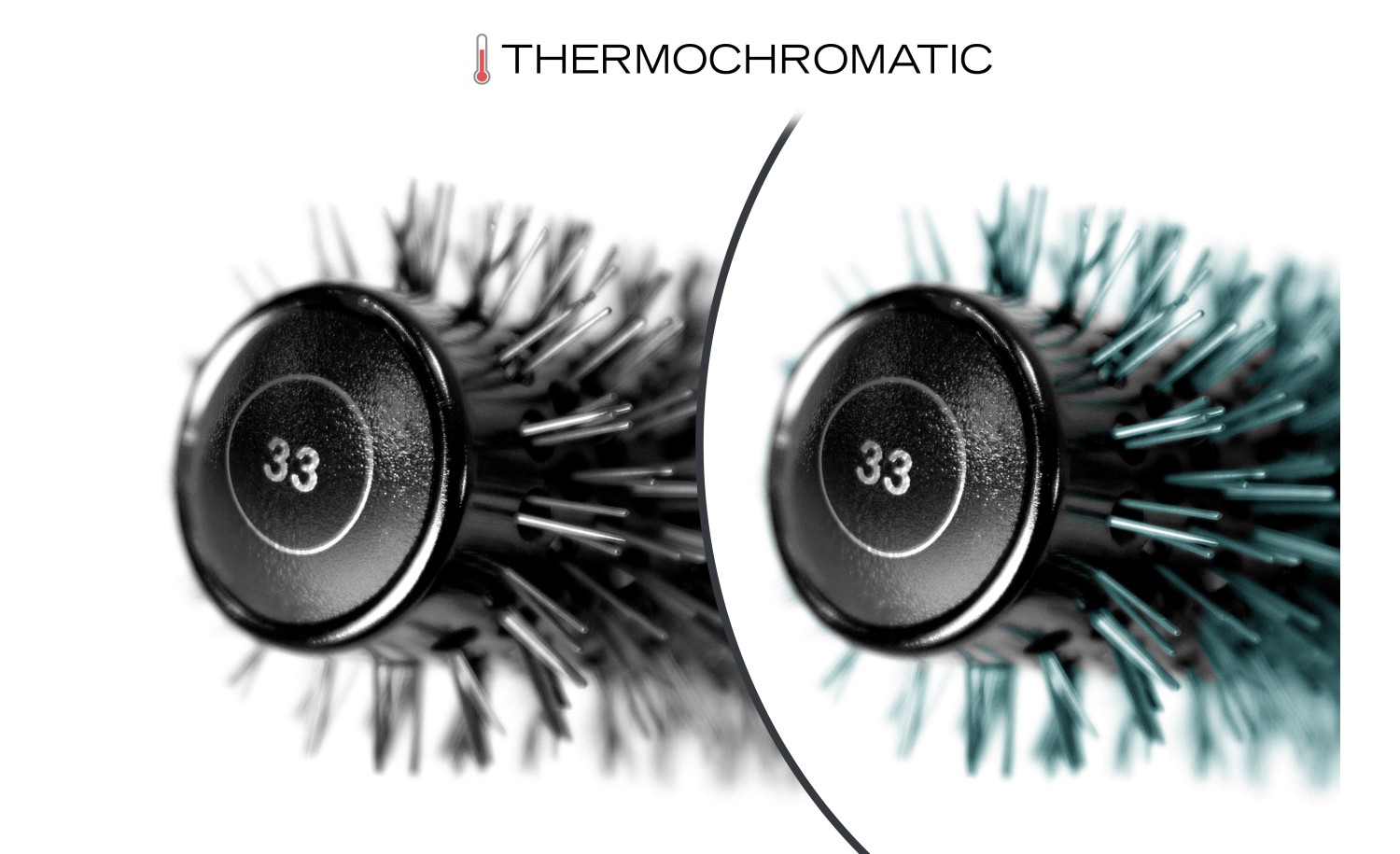 THE BRUSH TITANIUM BLACK GREEN 33 MM