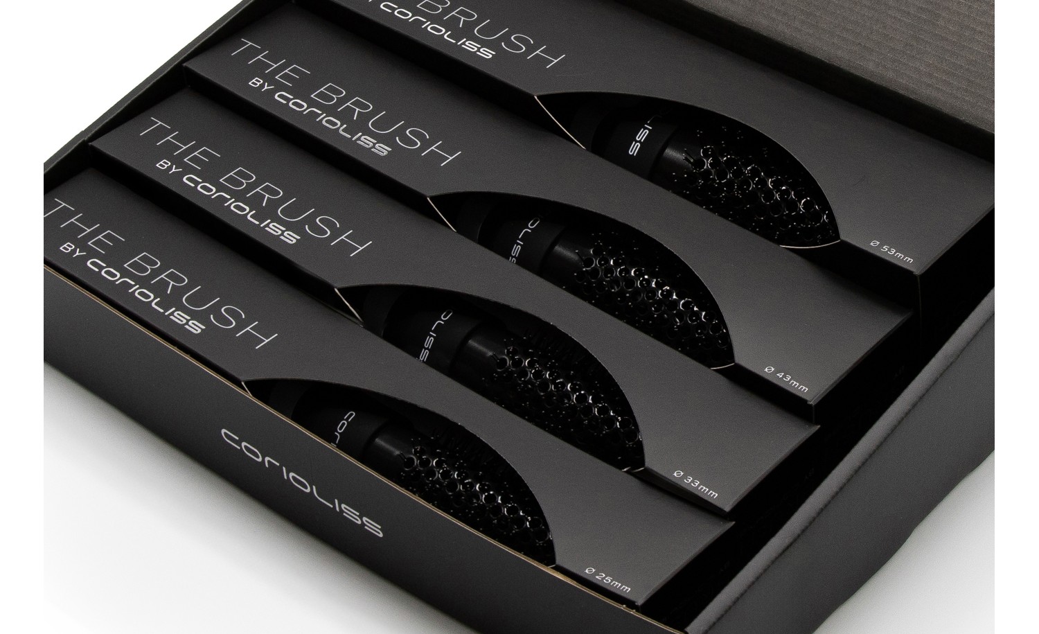 THE BRUSH BY CORIOLISS BLACK KIT 4